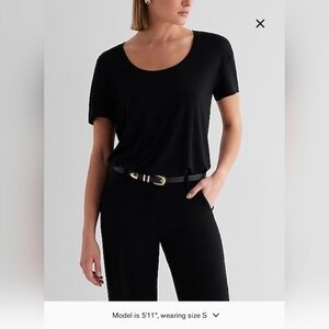 Express Relaxed scoop neck short sleeve tee, XL
